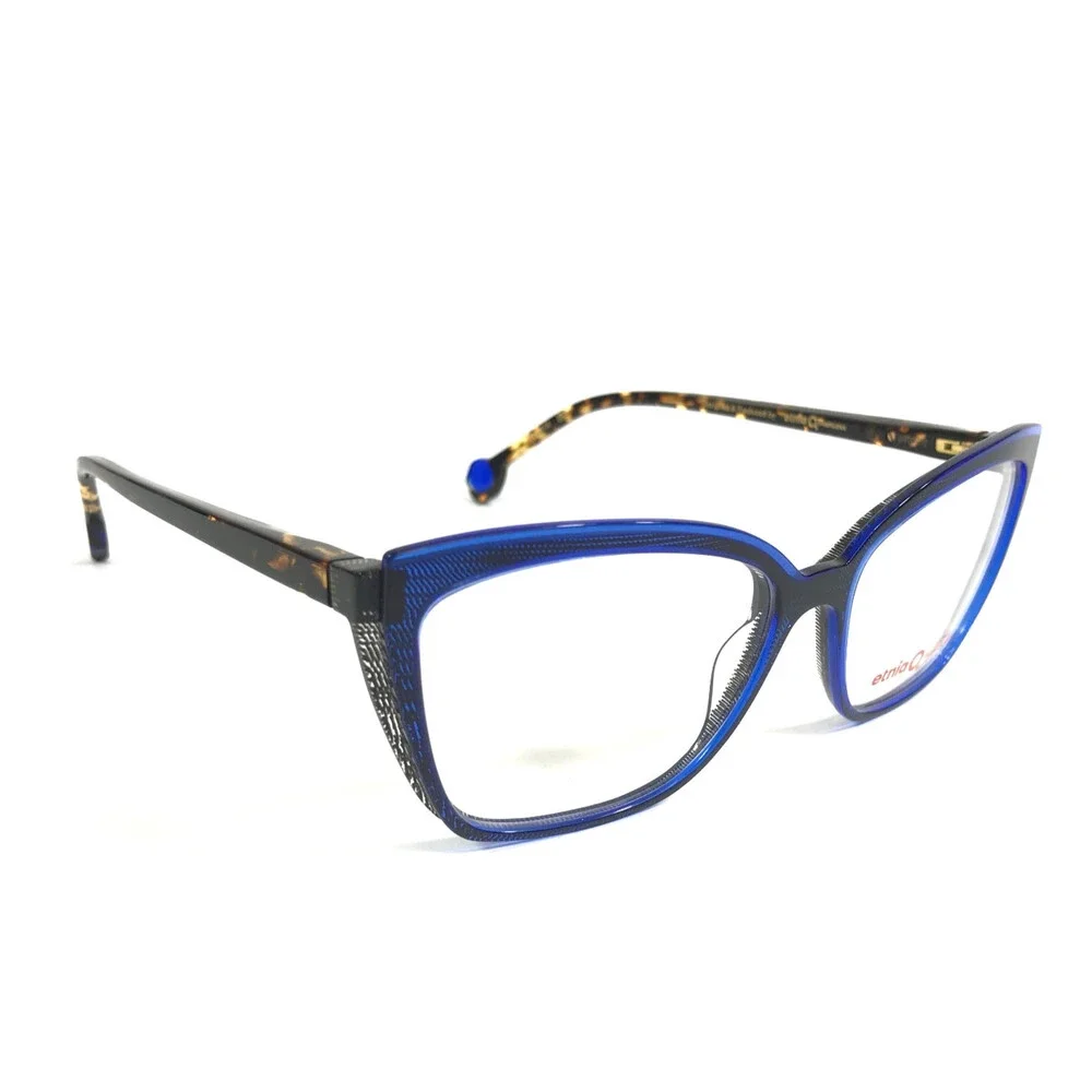 Etnia Barcelona Eyeglasses Frame ZAZ BLHV Blue Havana Cat Eye Full Rim 54-15-138